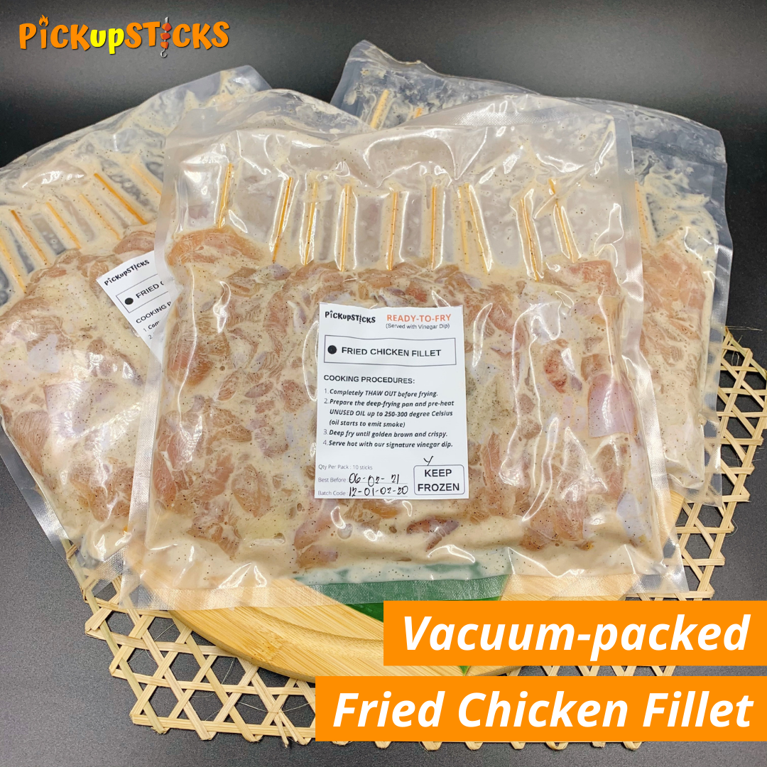 Vacuumpacked Fried Chicken Fillet (10 sticks per pack) PICKupSTICKS