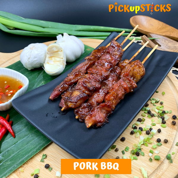 Pork bbq on clearance stick