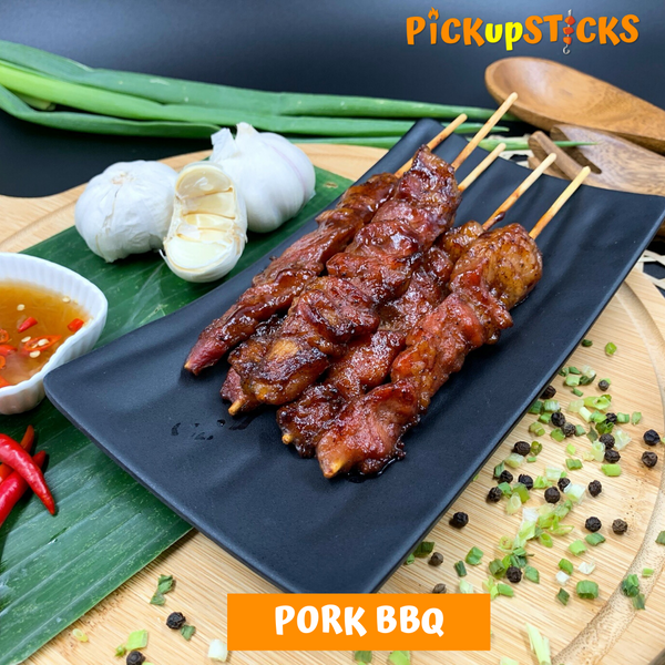 Pork bbq on sales stick